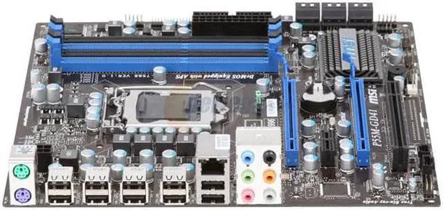 Alt view image 2 of 5 - MSI P55M-GD41 LGA 1156 Intel P55 Micro ATX Intel Motherboard