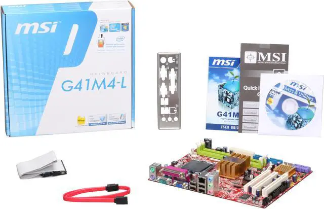 Alt view image 5 of 5 - MSI G41M4-L LGA 775 Intel G41 Micro ATX Intel Motherboard