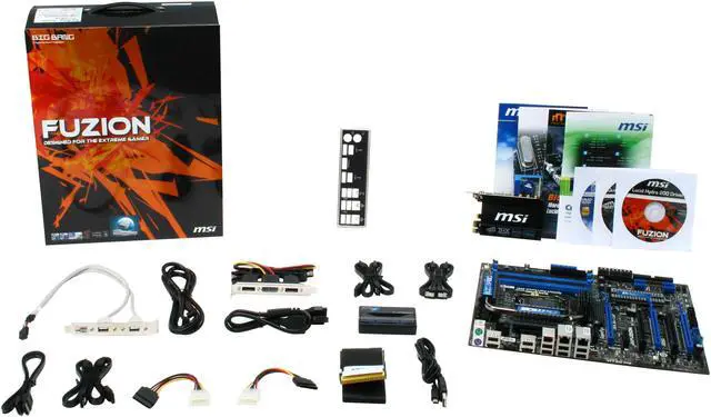 Alt view image 5 of 5 - MSI Big Bang Fuzion LGA 1156 Intel P55 / Lucid Hydra 200 ATX Intel Motherboard