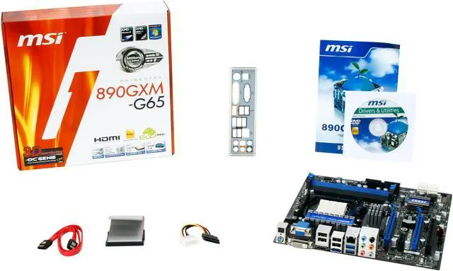 Alt view image 5 of 5 - MSI 890GXM-G65 AM3 AMD 890GX USB 3.0 HDMI Micro ATX AMD Motherboard