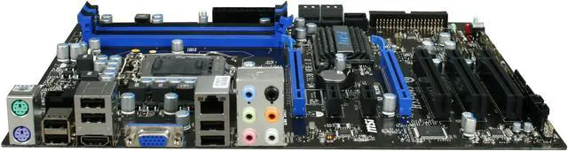 Alt view image 2 of 5 - MSI H55-G43 LGA 1156 Intel H55 HDMI ATX Intel Motherboard