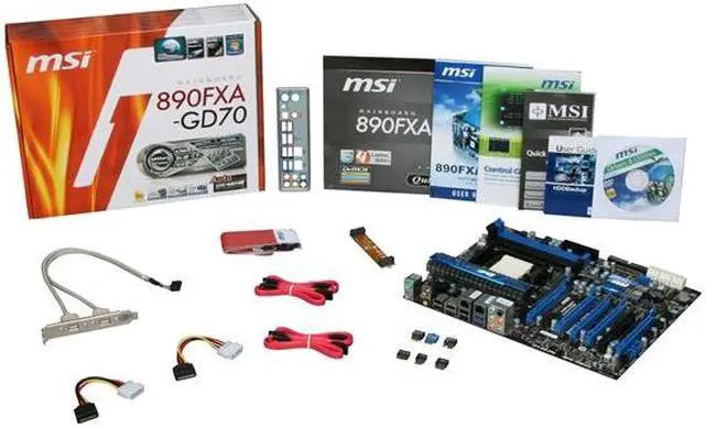 Alt view image 5 of 5 - MSI 890FXA-GD70 AM3+ AMD 890FX USB 3.0 ATX AMD Motherboard