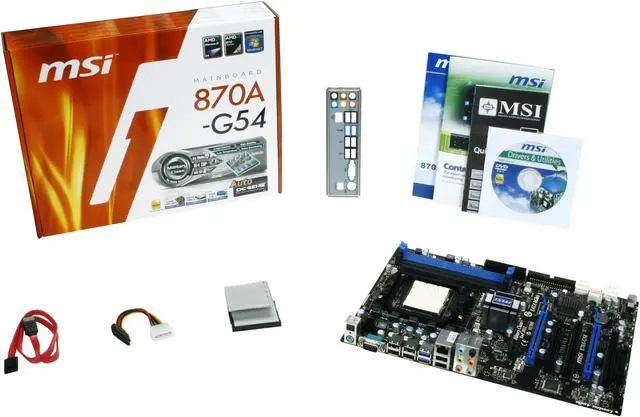 Alt view image 5 of 5 - MSI 870A-G54 AM3 AMD 870 USB 3.0 ATX AMD Motherboard
