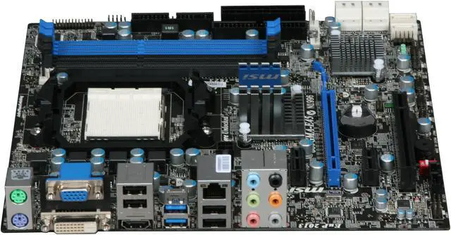 Alt view image 2 of 5 - MSI 880GMA-E45 AM3 AMD 880G USB 3.0 HDMI Micro ATX AMD Motherboard