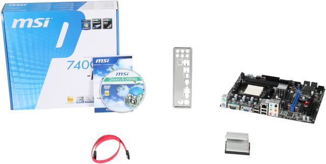 Alt view image 5 of 5 - MSI 740GM-P25 AM3 AMD 740G Micro ATX AMD Motherboard
