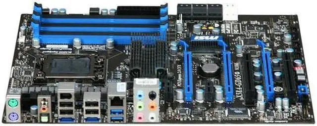 Alt view image 3 of 6 - MSI X58A-GD65 LGA 1366 Intel X58 USB 3.0 ATX Intel Motherboard