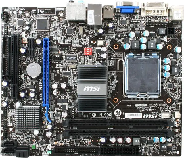 Alt view image 3 of 5 - MSI G41M-P25 LGA 775 Intel G41 Micro ATX Intel Motherboard