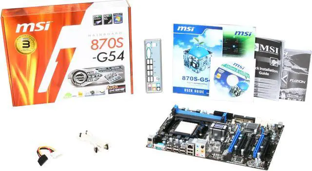 Alt view image 5 of 5 - MSI 870S-G54 AM3 AMD 870 ATX AMD Motherboard