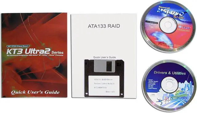 Alt view image 4 of 5 - MSI KT3 Ultra2-R 462(A) VIA KT333 ATX AMD Motherboard