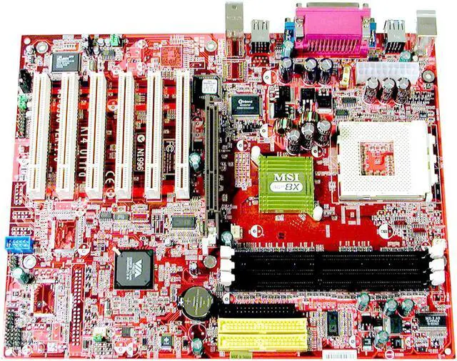 Alt view image 2 of 5 - MSI KT4 Ultra 462(A) VIA KT400 ATX AMD Motherboard