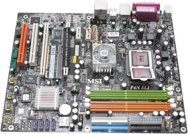 Alt view image 2 of 5 - MSI P4N SLI-FI LGA 775 ATX Intel Motherboard
