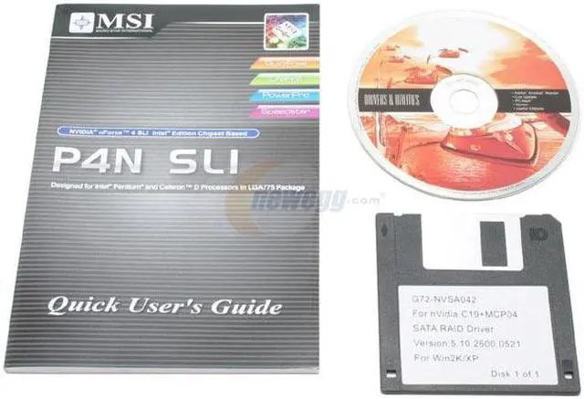 Alt view image 3 of 5 - MSI P4N SLI-FI LGA 775 ATX Intel Motherboard