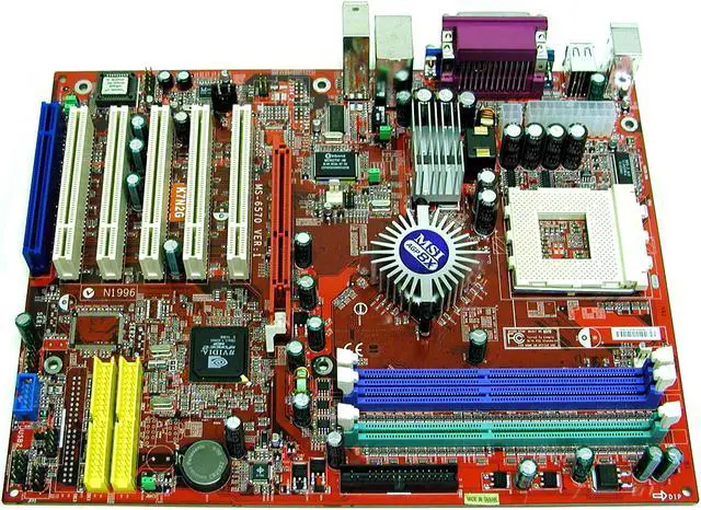 Alt view image 2 of 4 - MSI K7N2G-L 462(A) NVIDIA nForce2 IGP ATX AMD Motherboard