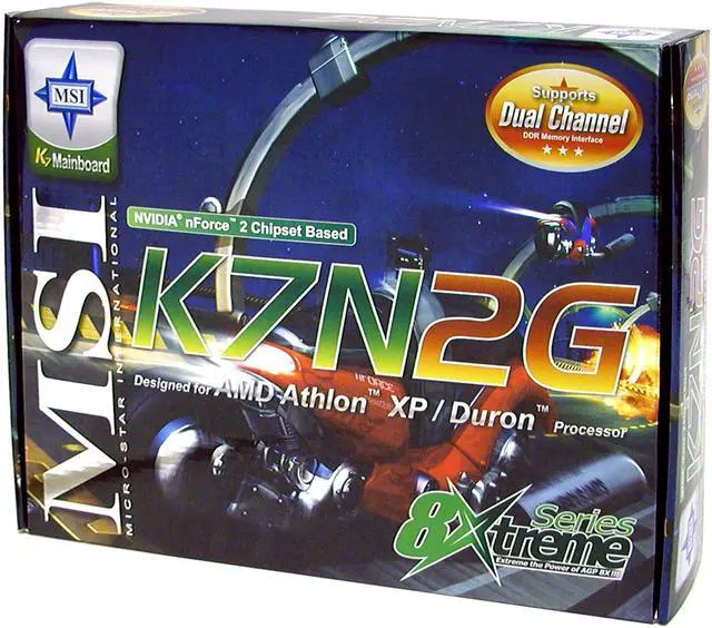 Alt view image 4 of 4 - MSI K7N2G-L 462(A) NVIDIA nForce2 IGP ATX AMD Motherboard