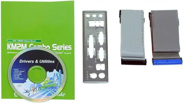 Alt view image 3 of 4 - MSI KM2M Combo-L 462(A) VIA KM266 Micro ATX AMD Motherboard