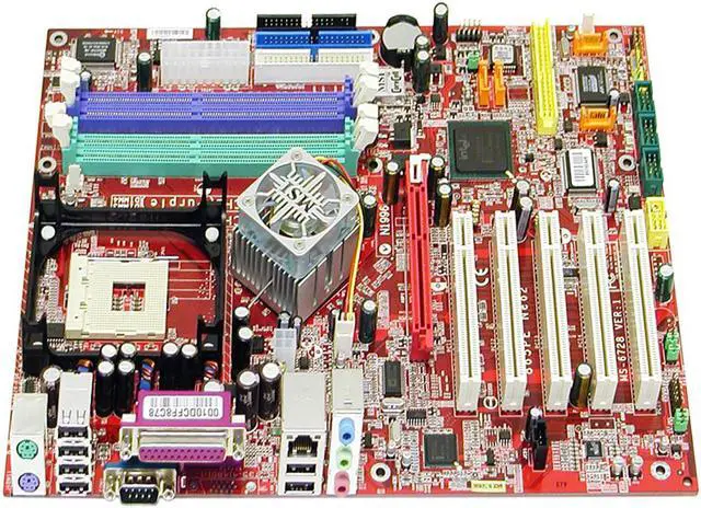Alt view image 2 of 5 - MSI 865PE NEO2-FIS2R Socket 478 Intel 865PE ATX Intel Motherboard