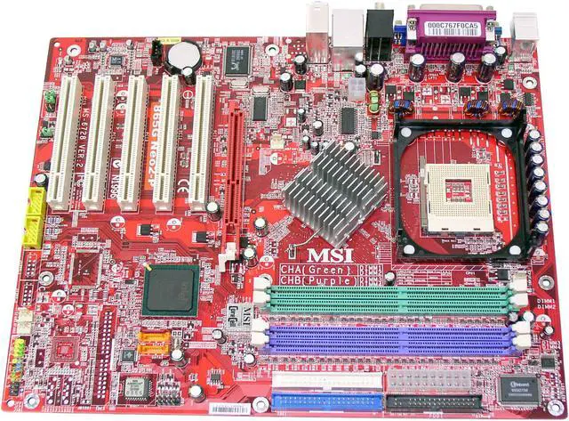 Alt view image 2 of 4 - MSI 865G NEO2-PLS Socket 478 Intel 865G ATX Intel Motherboard