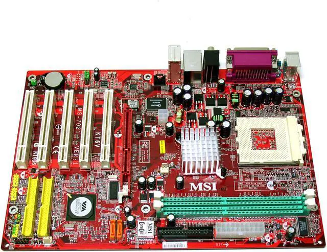 Alt view image 2 of 4 - MSI KT6V-LSR 462(A) VIA KT600 ATX AMD Motherboard