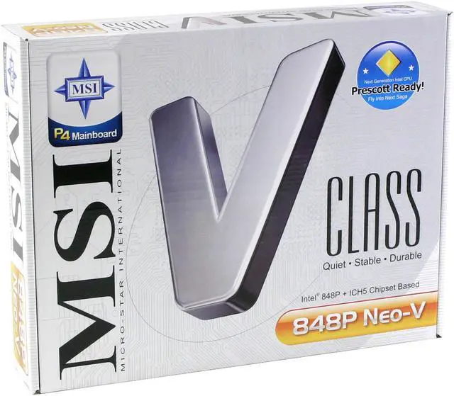 Alt view image 4 of 4 - MSI 848P NEO V Socket 478 Intel 848P ATX Intel Motherboard