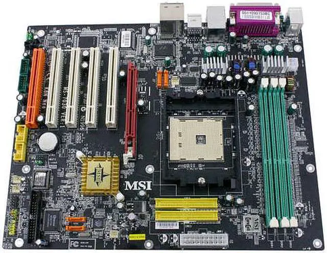 Alt view image 2 of 4 - MSI K8N Neo Platinum 754 NVIDIA nForce3 250Gb ATX AMD Motherboard