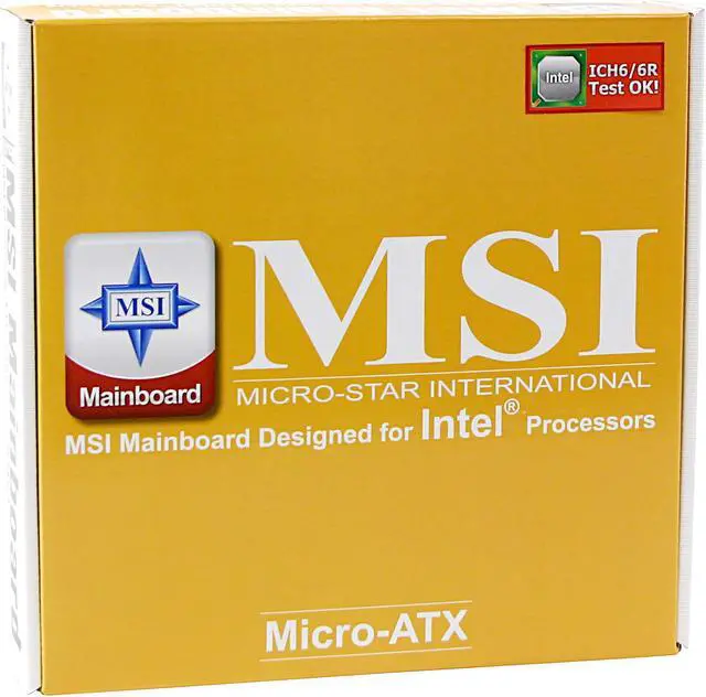 Alt view image 5 of 5 - MSI 915GM-FR LGA 775 Intel 915G Micro ATX Intel Motherboard