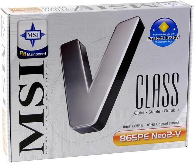 Alt view image 4 of 4 - MSI 865PE NEO2-V Socket 478 Intel 865PE ATX Intel Motherboard