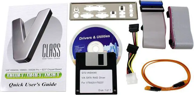 Alt view image 3 of 4 - MSI KM4M-V 462(A) VIA KM400 Micro ATX AMD Motherboard