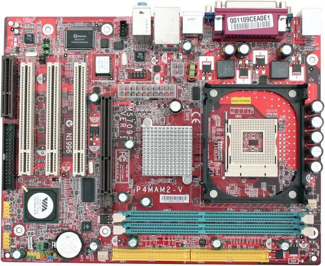 Alt view image 2 of 4 - MSI P4MAM2-V Socket 478 VIA P4M266A Micro ATX Intel Motherboard