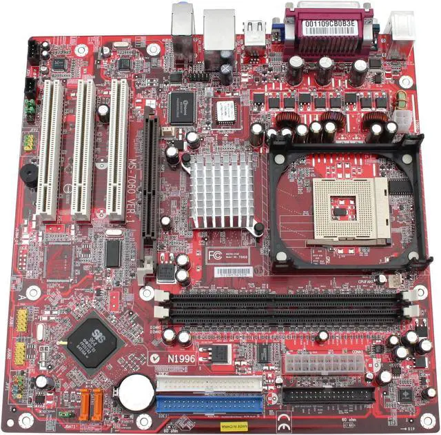 Alt view image 2 of 4 - MSI 661FM2-LSR Socket 478 SiS 661FX Micro ATX Intel Motherboard