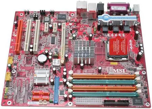 Alt view image 2 of 5 - MSI 915P COMBO-F LGA 775 Intel 915P ATX Intel Motherboard