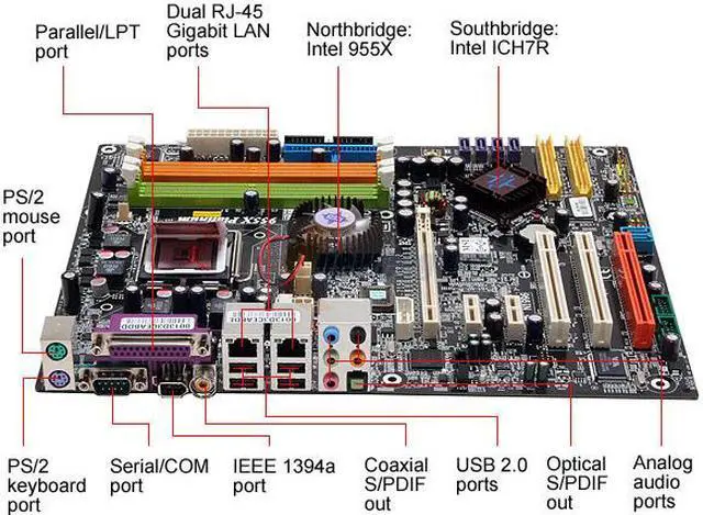 Alt view image 2 of 6 - MSI 955X PLATINUM LGA 775 Intel 955X ATX Intel Motherboard - OEM