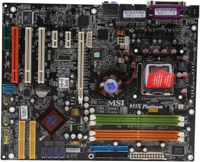 Alt view image 3 of 6 - MSI 955X PLATINUM LGA 775 Intel 955X ATX Intel Motherboard - OEM