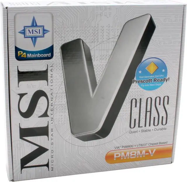 Alt view image 4 of 4 - MSI PM8M-V Socket 478 VIA P4M800 Micro ATX Intel Motherboard