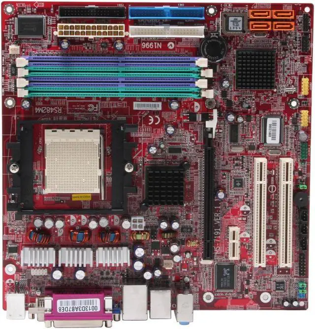 Alt view image 4 of 6 - MSI RS482M4-ILD 939 ATI Radeon Xpress 200 Micro ATX AMD Motherboard