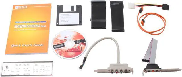 Alt view image 5 of 6 - MSI RS482M4-ILD 939 ATI Radeon Xpress 200 Micro ATX AMD Motherboard