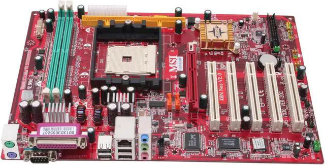 Alt view image 3 of 6 - MSI K8N Neo-V 754 NVIDIA nForce3 250 ATX AMD Motherboard