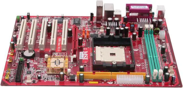 Alt view image 4 of 6 - MSI K8N Neo-V 754 NVIDIA nForce3 250 ATX AMD Motherboard