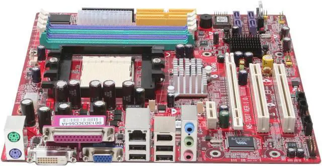 Alt view image 2 of 6 - MSI K8NGM2-FID 939 NVIDIA GeForce 6150 Micro ATX AMD Motherboard