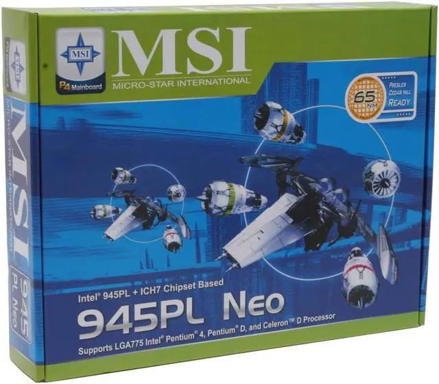 Alt view image 5 of 5 - MSI 945PL Neo-F LGA 775 Intel 945PL Express ATX Intel Motherboard