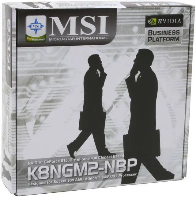 Alt view image 5 of 5 - MSI K8NGM2-NBP 939 NVIDIA GeForce 6150 Micro ATX AMD Motherboard