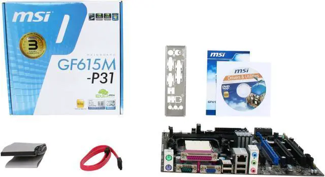 Alt view image 5 of 5 - MSI GF615M-P31 AM3 NVIDIA GeForce 6150SE & nForce 430 Micro ATX AMD Motherboard