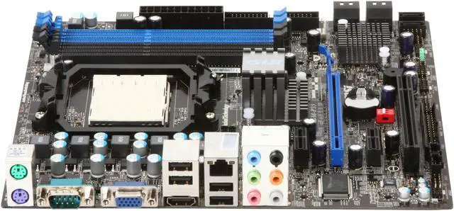 Alt view image 2 of 5 - MSI 760GM-P35 AM3 AMD 760G HDMI Micro ATX AMD Motherboard