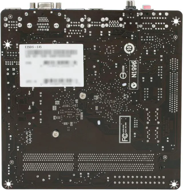 Alt view image 4 of 5 - MSI E350IS-E45 AMD E-350 APU (1.6GHz, Dual-Core) AMD Hudson M1 Mini ITX Motherboard / CPU Combo