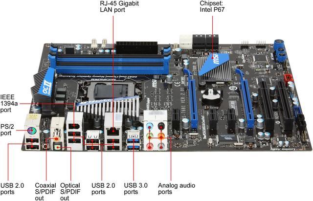 MSI P67A-GD55 (B3) LGA 1155 ATX Intel Motherboard - Newegg.com