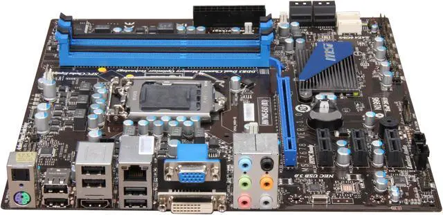 Alt view image 2 of 5 - MSI H67MS-E43 (B3) LGA 1155 Intel H67 HDMI Micro ATX Intel Motherboard