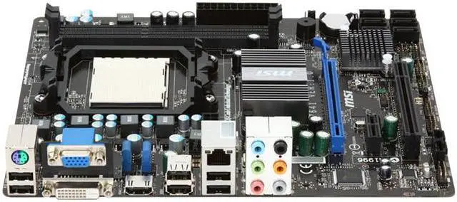 Alt view image 2 of 5 - MSI 880GM-E35 AM3 AMD 880G HDMI Micro ATX AMD Motherboard