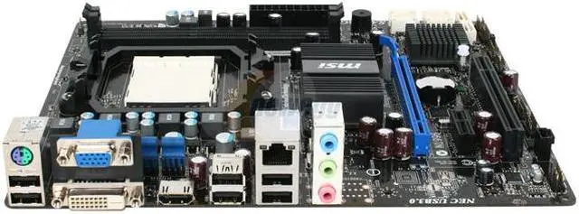 Alt view image 2 of 5 - MSI 880GMS-E35 AM3 AMD 880G HDMI Micro ATX AMD Motherboard