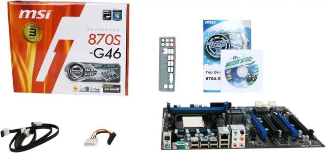Alt view image 5 of 5 - MSI 870S-G46 AM3 AMD 870 ATX AMD Motherboard