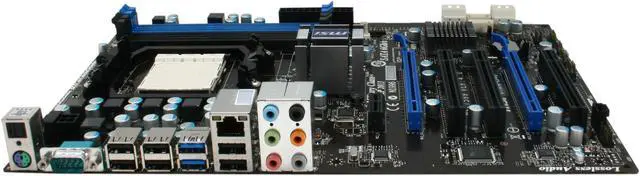 Alt view image 2 of 5 - MSI 870A-G46 AM3 AMD 870 USB 3.0 ATX AMD Motherboard