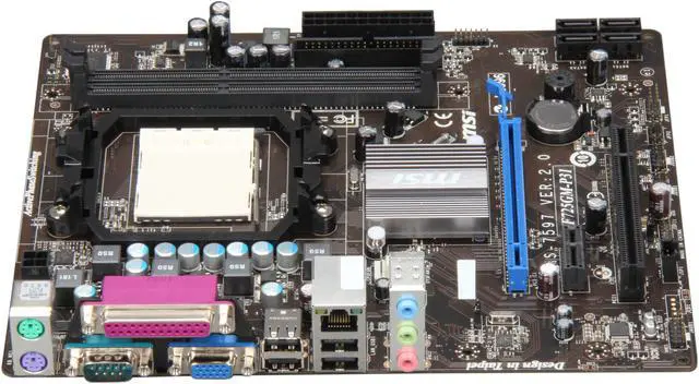 Alt view image 2 of 5 - MSI NF725GM-P31 AM3 NVIDIA GeForce 7025 & nForce 630a Micro ATX AMD Motherboard
